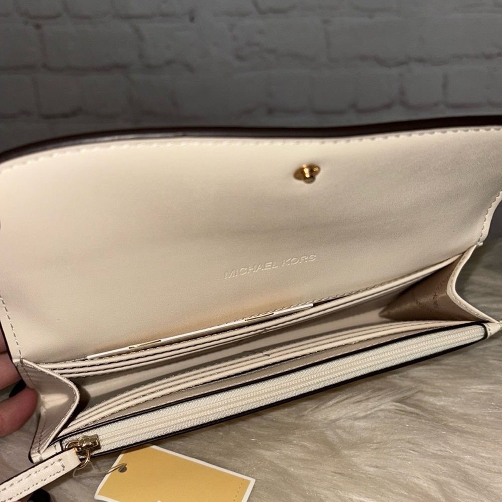 Michael Kors AVRIL Lge TZ Satchel/HAMILTON Lge Continental Wallet 2pc Set - Picture 10 of 11